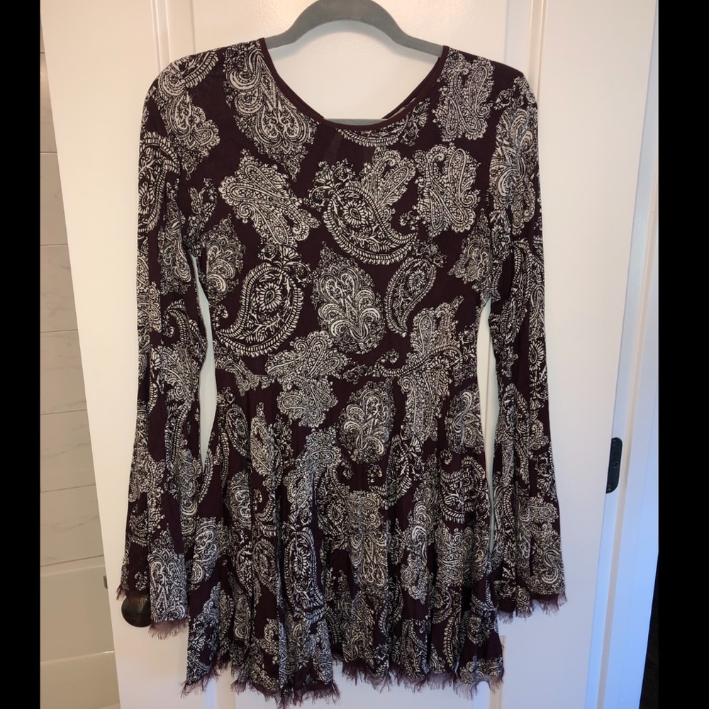 Long-Sleeve Skater Dress